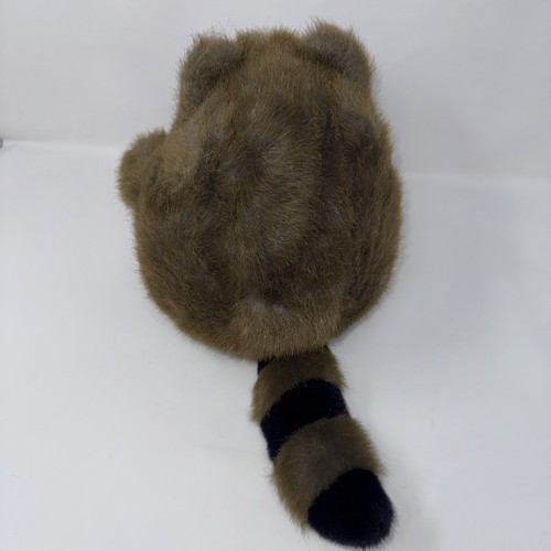 Vintage Mary Meyer Raccoon Plush Coon 9" Stuffed Plush Round Ball Animal - Picture 3 of 4