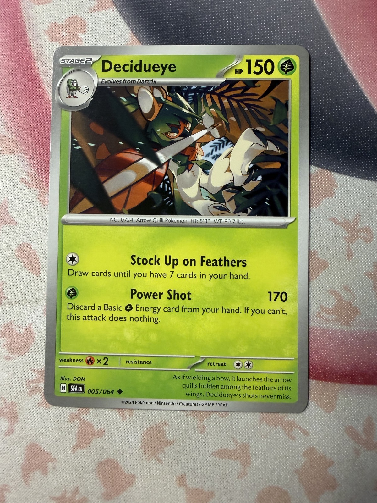 Decidueye Uncommon SV: Shrouded Fable 005/064 NM English