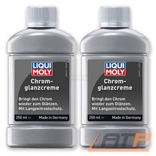 2x 250 ml LIQUI MOLY CHROMGLANZCREME CHROMPOLITUR CHROMPFLEGE