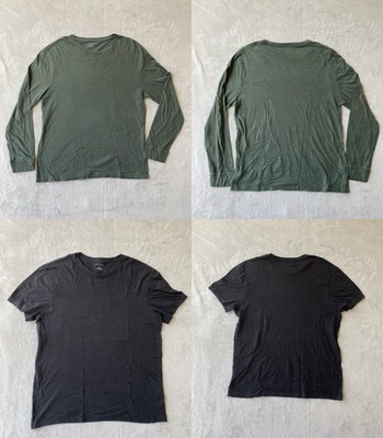 Men s J.Crew Broken in T-shirt Medium Slim Fit Crew Neck SS Lot Of 2