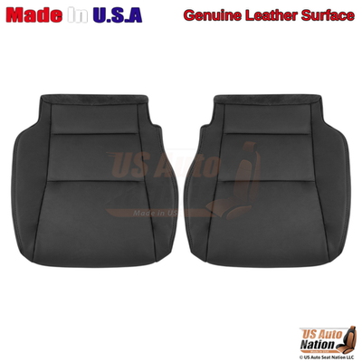 #ad #ad 2016 2022 For Honda Pilot Genuine Leather Front Bottom Replacement Covers Black $279.24