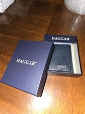 Men's HAGGAR GENUINE LEATHER WALLET/ NEW TRIFOLD $68.00