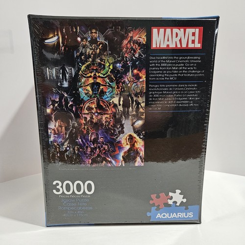 NEW Marvel Cinematic Universe MCU 3000pc Jigsaw Puzzle SEALED Aquarius 32" x 45" - Picture 2 of 11