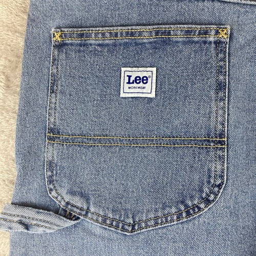 Lee Workwear Carpenter Jeans Men's 42x32 Solo Blue Denim Loose Fit Straight Leg - Picture 5 of 18
