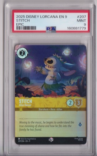 Stitch - Alien Dancer graded PSA 9 for sale on eBay