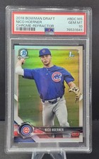 2018 Bowman Draft Nico Hoerner #BDC-165 1st Bowman Chrome Refractor Cubs PSA 10