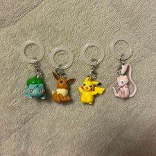 Pok mon Pikachu Eevee Mascot Pins Set - 4pc Pokemon Franchise Anime