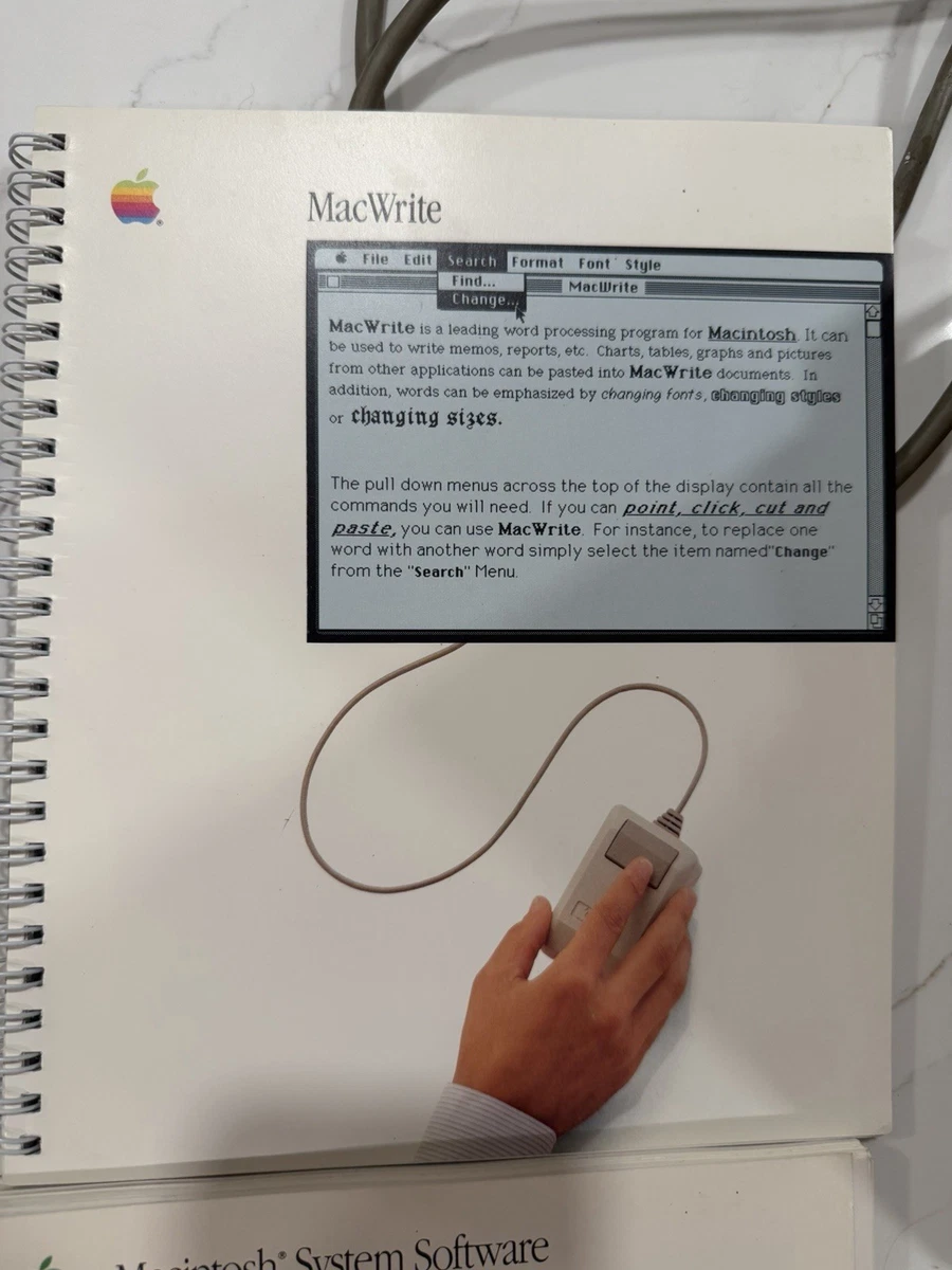 Computadora Apple Macintosh 128K M0001 (1984) Funciona - Manuales Teclado Mouse Drive