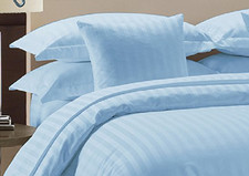 1000 Thread Count 5 Piece Duvet Cover Set Damask Stripe 100 Cotton