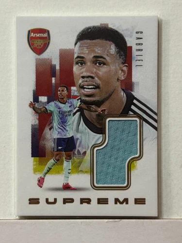 2024-25 Futera Club FX Arsenal Supreme Relic Gold #02 Gabriel 05/11