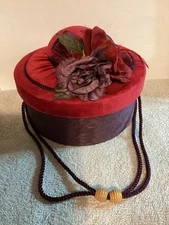 The Bearington Collection “Red Hat Box” Red Hat Society For Storing Hats 5” H