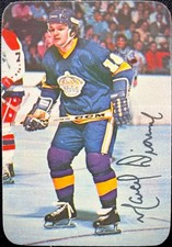 1976 Topps NHL Hockey Glossy Photo Insert #4 EX Marcel Dionne LA Kings