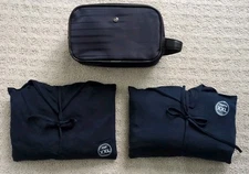 New Lufthansa First Class Van Laack Pajama Set+Amenity Zipper Bag w/Handle. 