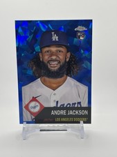 Topps 2022 Chrome Platinum Andre Jackson Blue Atomic Refractor Rookie Auto /100