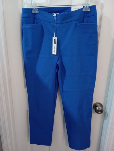 Chico's Women's Amparo Blue Brigitte Slim Ankle Pants - Size 1.5/10R