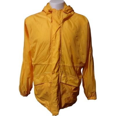 Wetskins Xtrem Jacket Mens Large Gorp Core Yellow Superflex Hooded Windbreaker L