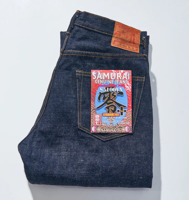 Samurai Jeans S5100VX Zero + Modell Straight 17oz Selvedge Denim JAPAN NEU