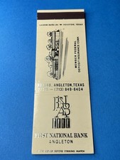 Matchbook Cover - First National Bank Angleton, Texas MB156