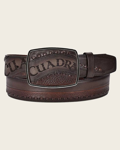 CUADRA Herren Westerngürtel aus echtem Leder mit Laserdetails - 246 - Bild 2 von 4