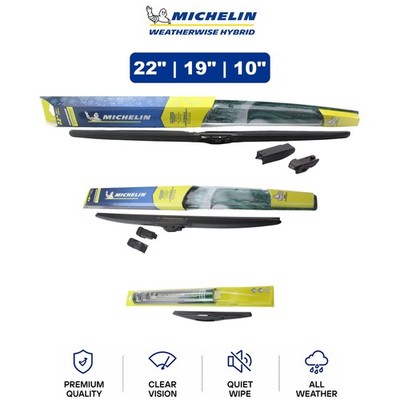 Michelin WeatherWise Hybrid 22''/19''/10'' 3-Pc Wiper Blade Set For CX-3 16-21