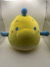 Kellytoy Flounder Plush The Little Mermaid Yellow Blue Small 8 Inch