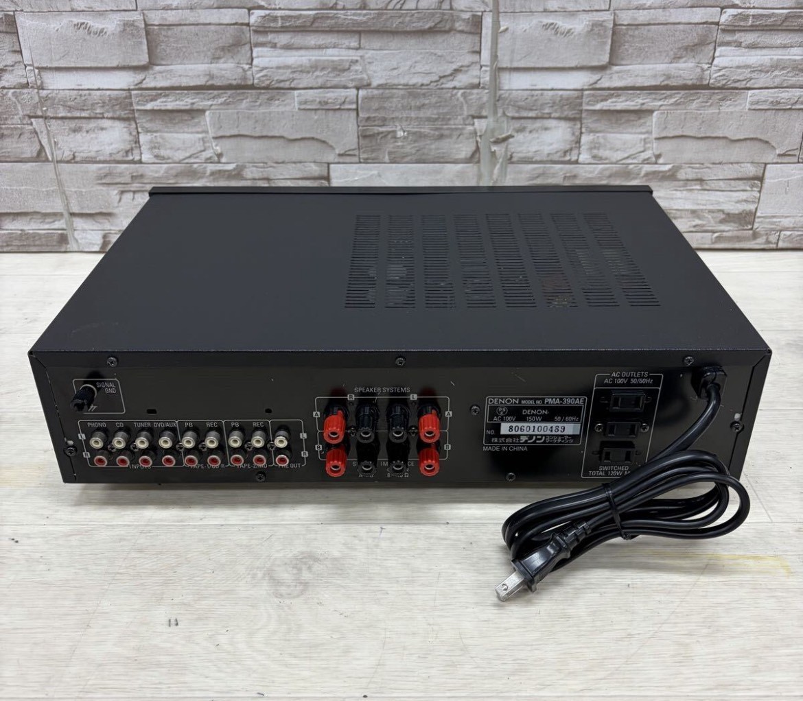 DENON PMA-390AE INTEGRATED AMPLIFIER black 100W+100W 4Ω AC100V 50