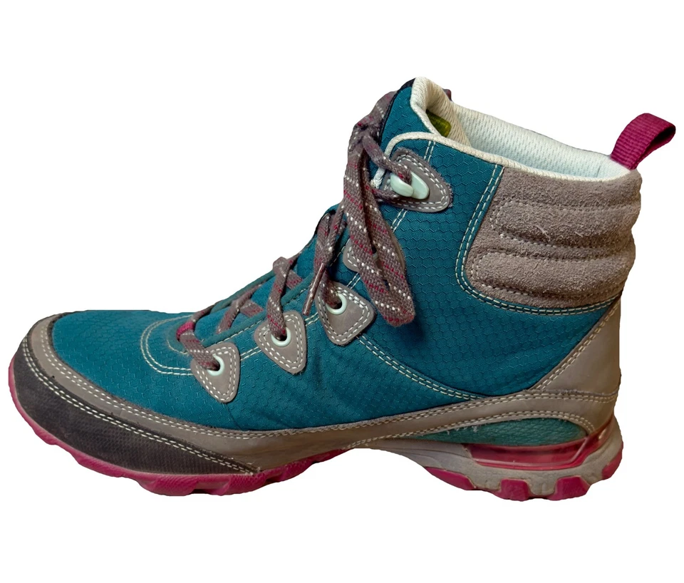 Botas de senderismo impermeables Ahnu Sugarpine para mujer talla 6,5 verde azulado Vibram Foto 4 de 4