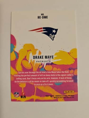 2024 Panini Rookies & Stars Drake Maye Rookie Exclusive Insert Card #RE-DME NM - Bild 9 von 13