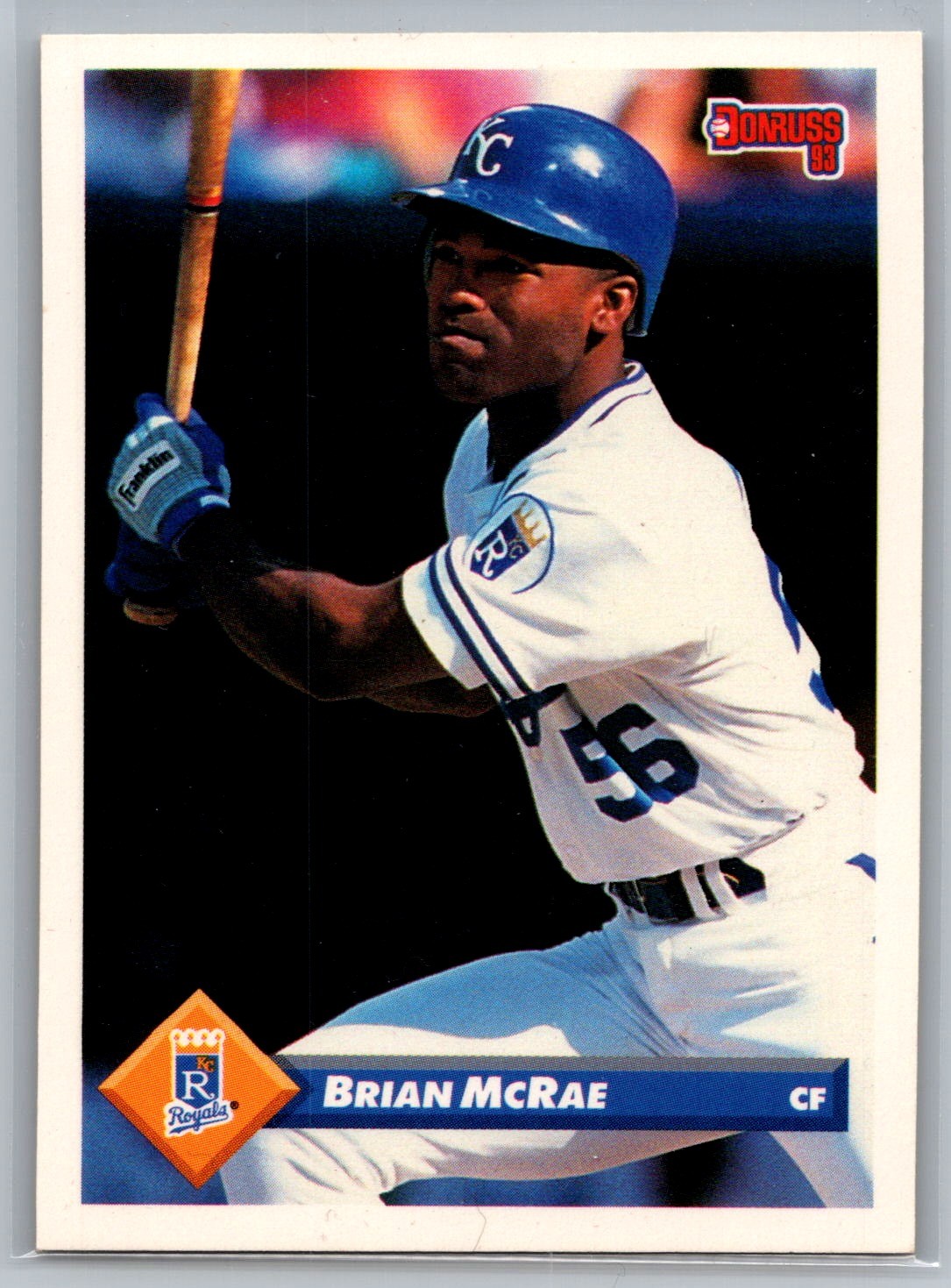 Brian Mcrae #411 1993 Donruss NM Kansas City Royals