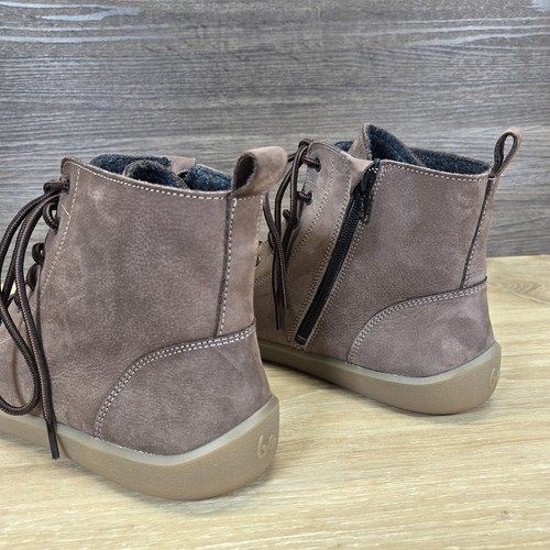 Be Lenka Atlas Chocolate Brown Nubuck Leather Ankle Boots Size UK 9.5 EU 44 Rare - Picture 18 of 19
