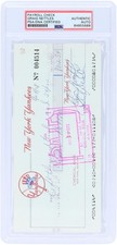 Graig Nettles New York Yankees Signed Check from August 24, 1978 - PSA 84855688