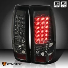 Smoke Fits 2003-2006 Chevy Silverado 1500 2500 3500 LED Tail Lights Left+Right