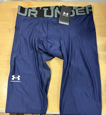 Under Armour 1361588 Mens Compression 3/4 Leggings Navy Blue Size 2XL (6381)