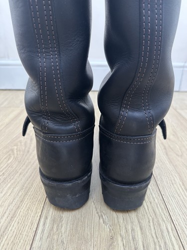 Men’s Wesco Boss 16" Engineer Boots Black Leather Lined Vibram 100 Sole Orig Box - Picture 19 of 22