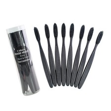 Huge Head Extra Hard & Firm Toothbrush, Large Long Head Charcoal Bristle Tooth W