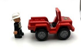LEGO Duplo Fire Chief Set 6169, Ages 2-5, Incomplete Car & Figure