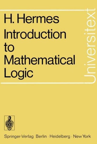 Introduction To Mathematical Logic Hans Hermes-image