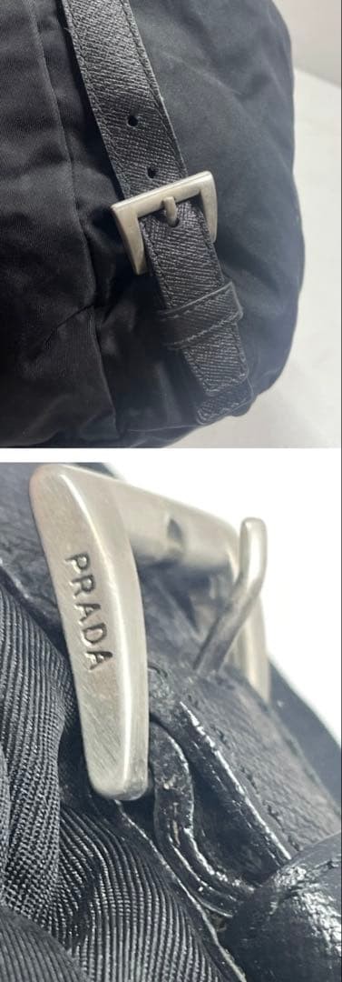 Excellent Condition PRADA Mini Backpack Black Tri… - image 11