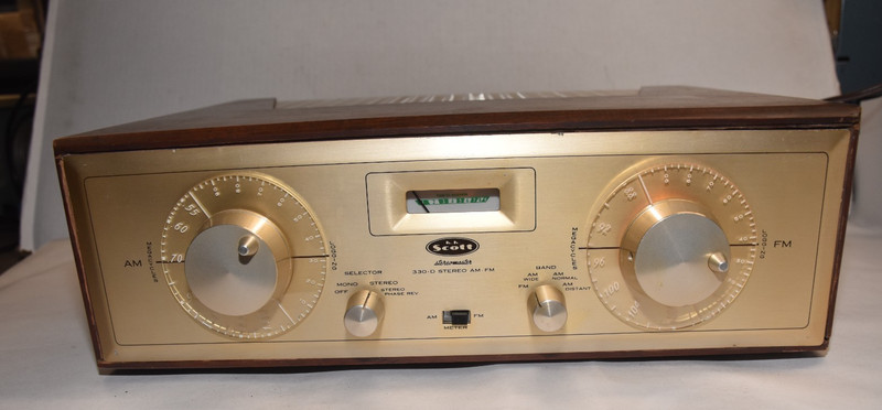 Scott Stereomaster 330-D AM/FM Mono Stereo Tube Tuner Wood case