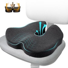 X Large Memory Foam Seat Cushion for Office Chair,for Back Support, Relief Sc...