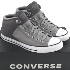Converse Chuck Taylor All Star High Street Mid Sneakers Mens 10 Gray A17943F NEW