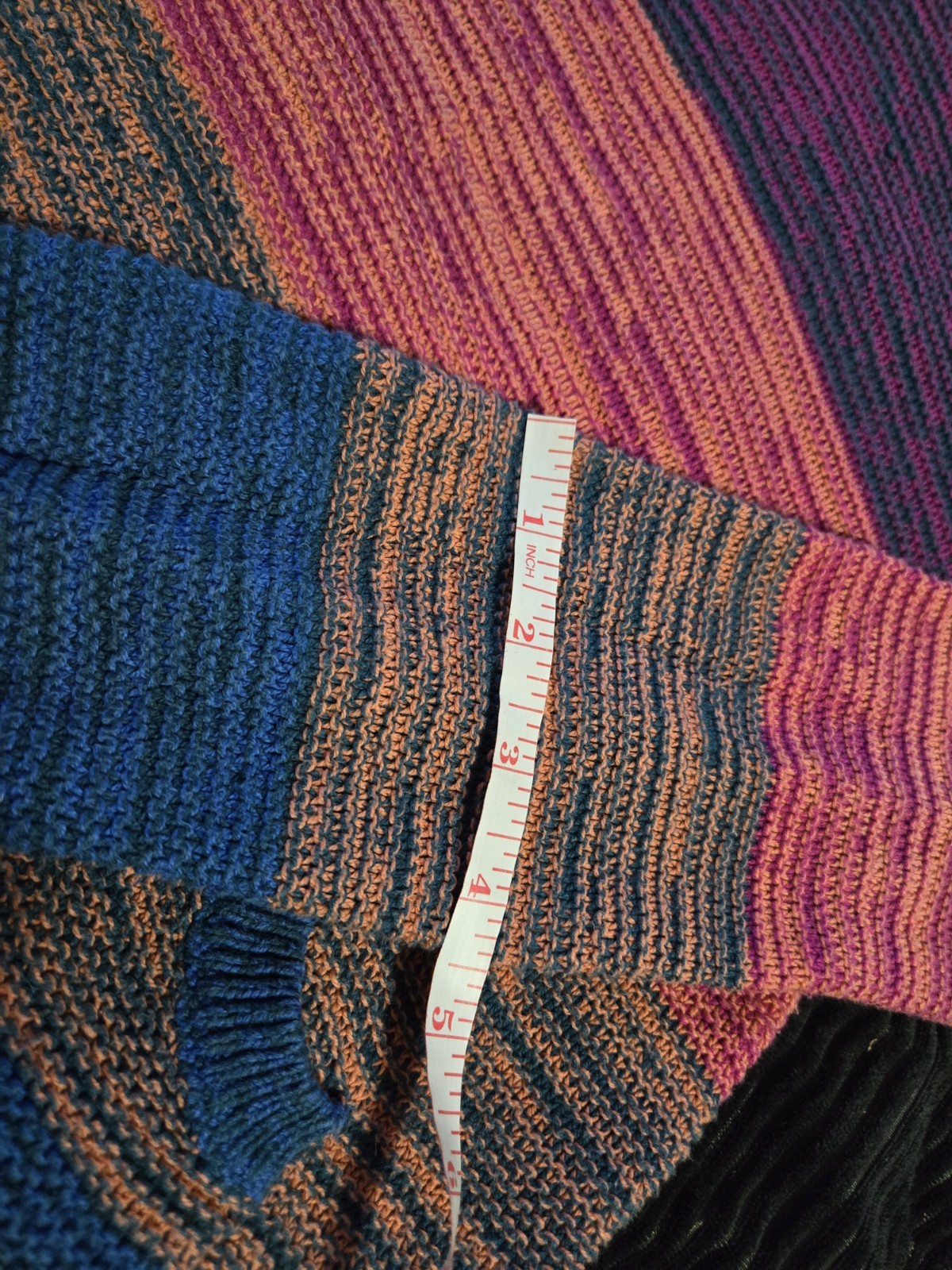 Roxy size medium sweater Hooded Multi Colored Lon… - image 15