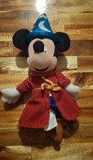 Vintage Disney Store Fantasia 2000 Sorcerer Mickey Mouse 10" Bean Bag Plush
