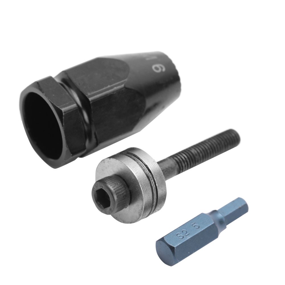 Pneumatic Pull Setter Air Rivets Nut Gun Rivet Nut Head (M6 Hex Straight Shank)♡
