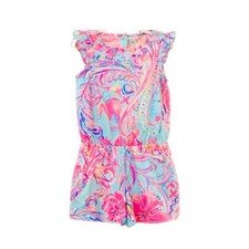 Lilly Pulitzer NWT youth girls Mini Patsi Romper Sleeveless 100 cotton XL 12-14