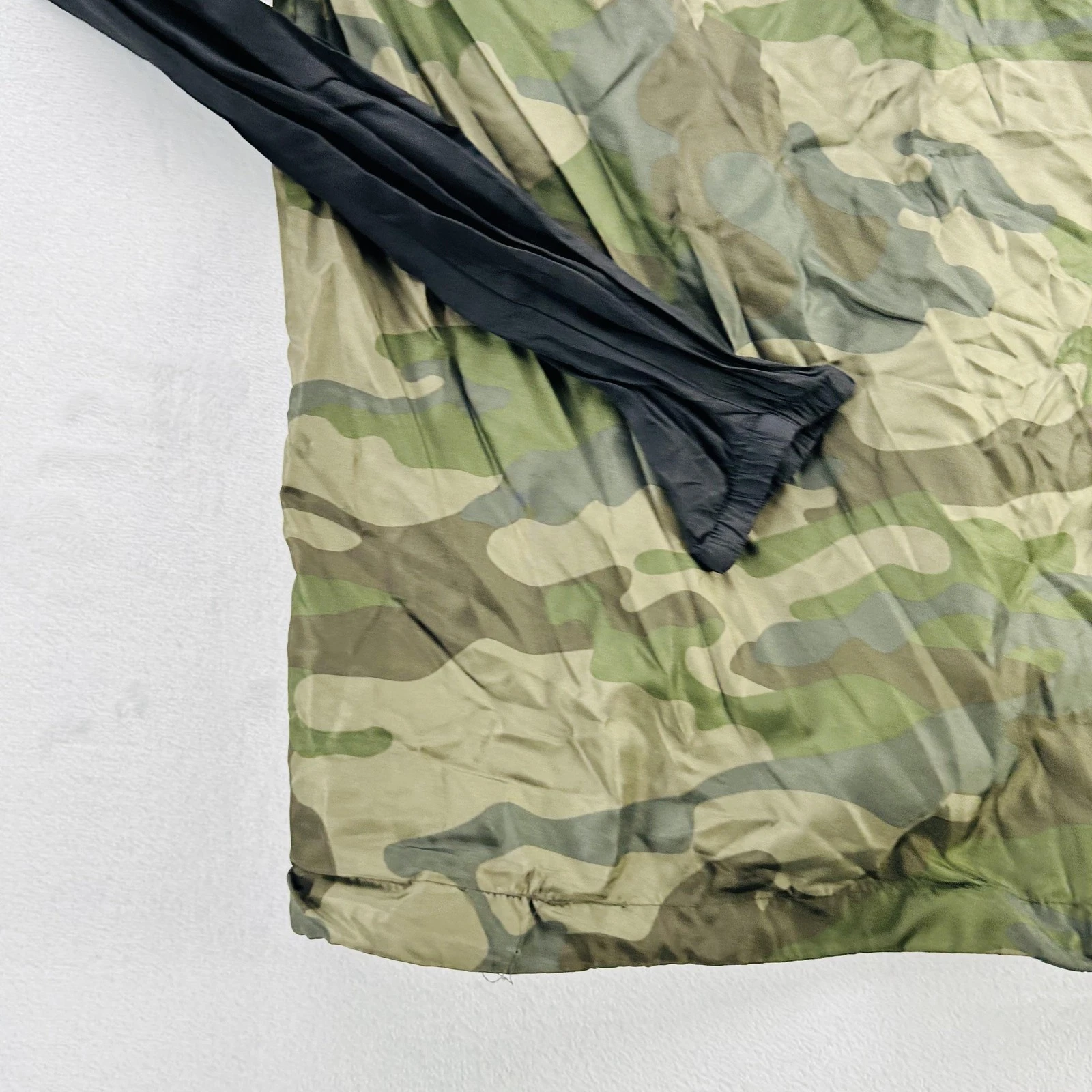 NASA Jacket Mens Large Black Camo Full Zip Hooded Windbreaker Mesh EXP54LWZC - product detail image 18