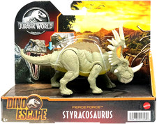 New Jurassic World Fierce Force Styracosaurus Action Figure Dino Escape Sealed