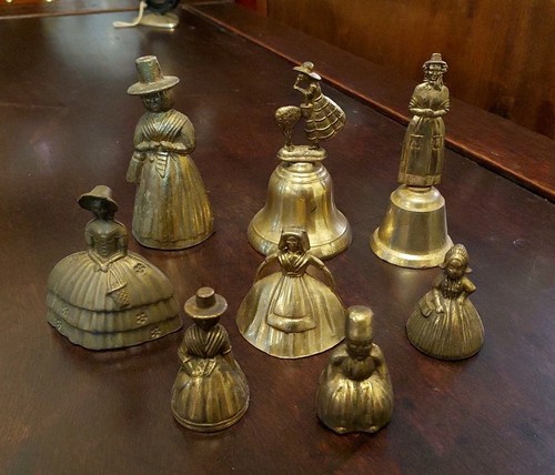 8 Solid Brass Welsh Jennie Handbells Tallest 4.5 Inches