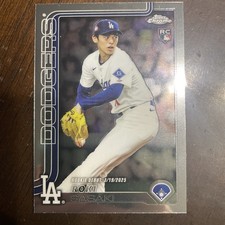 2025 Topps Chrome Update Series - Rookie Debut Roki Sasaki #USC73 (RC)