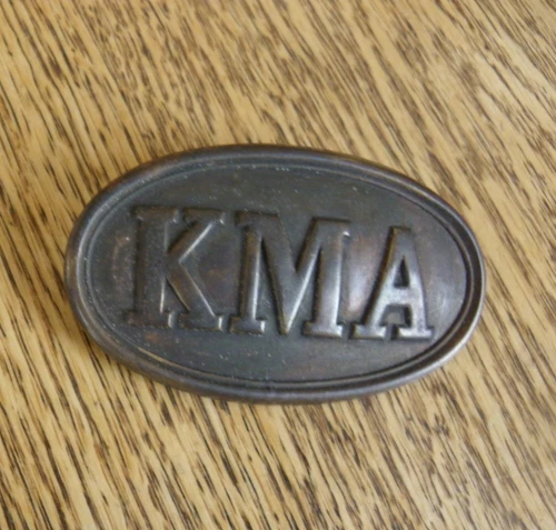 CIVIL WAR ERA CONFEDERATE KMA BELT BUCKLE
